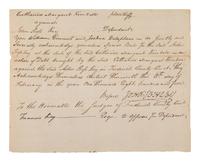 KEY, Francis Scott (1779-1843). Document signed ("Francis Key"), Frederick County [Maryland], February 1805.