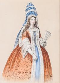 A Collection of 34 Late Georgian and Regency Style Fashion Plates Sight: 7 3/4 x 6 inches. — 20TH CENTURY
