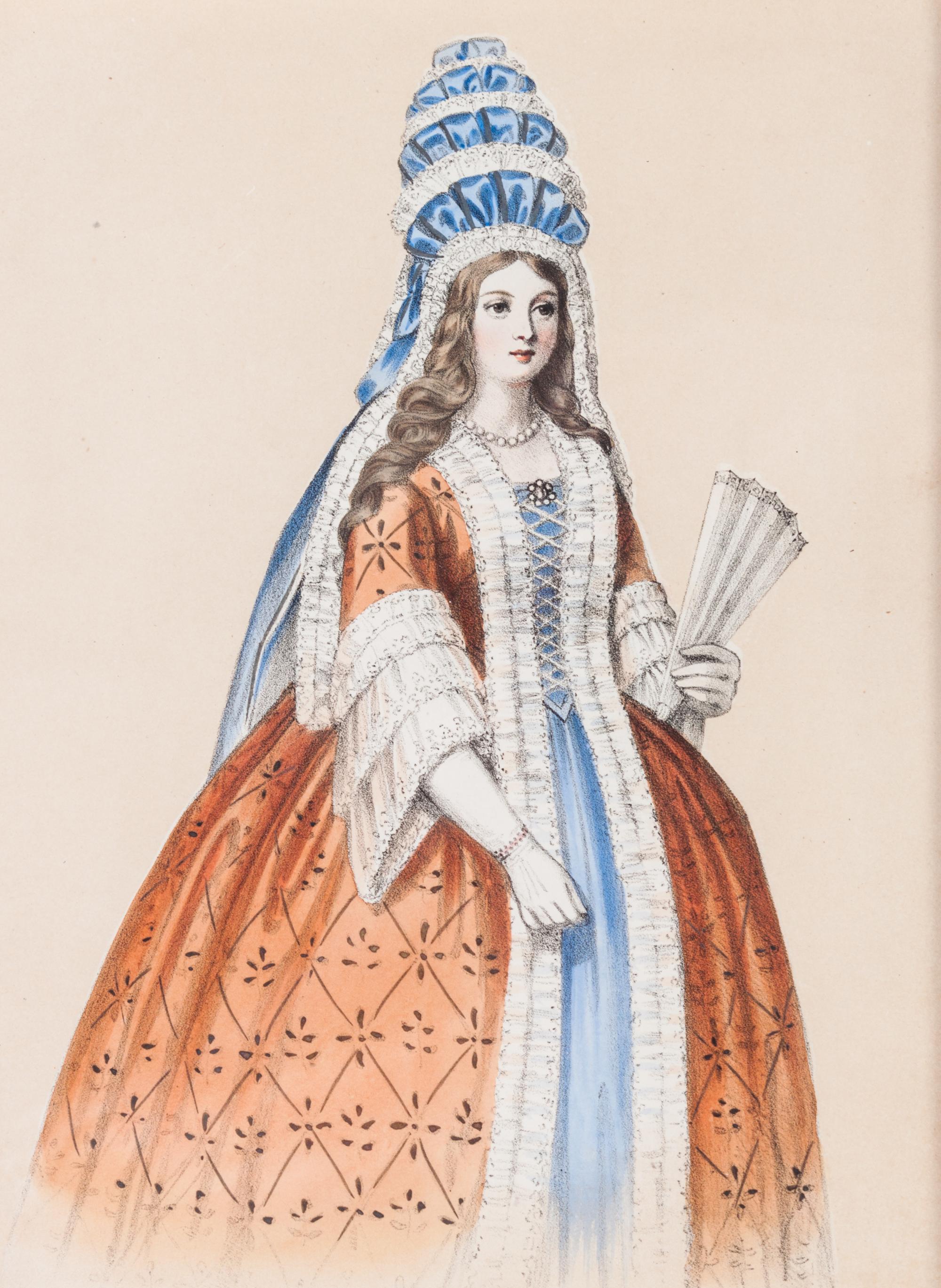 A Collection of 34 Late Georgian and Regency Style Fashion Plates Sight: 7 3/4 x 6 inches. — 20TH CENTURY