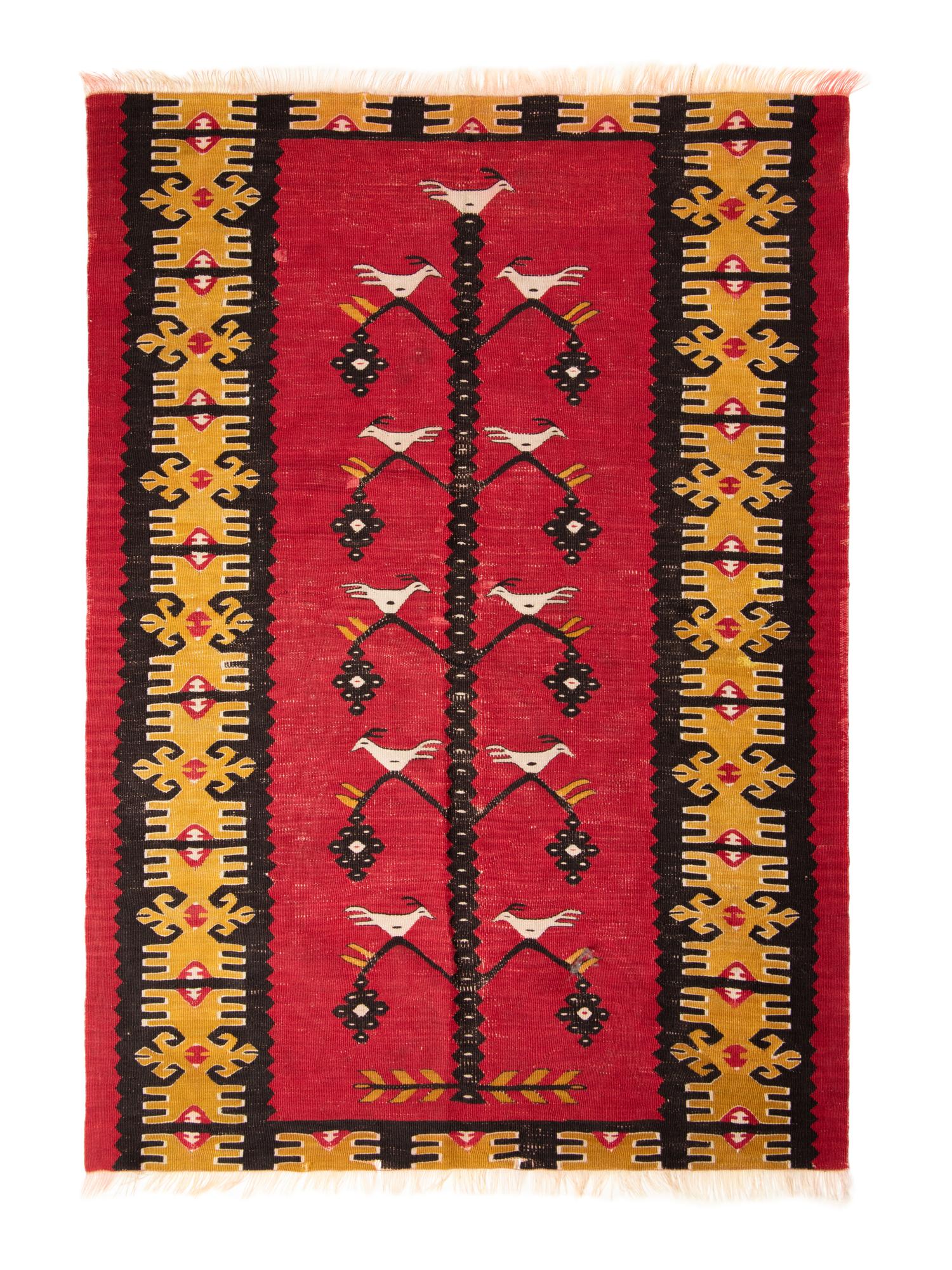 A Thracian Kilim Wool Rug