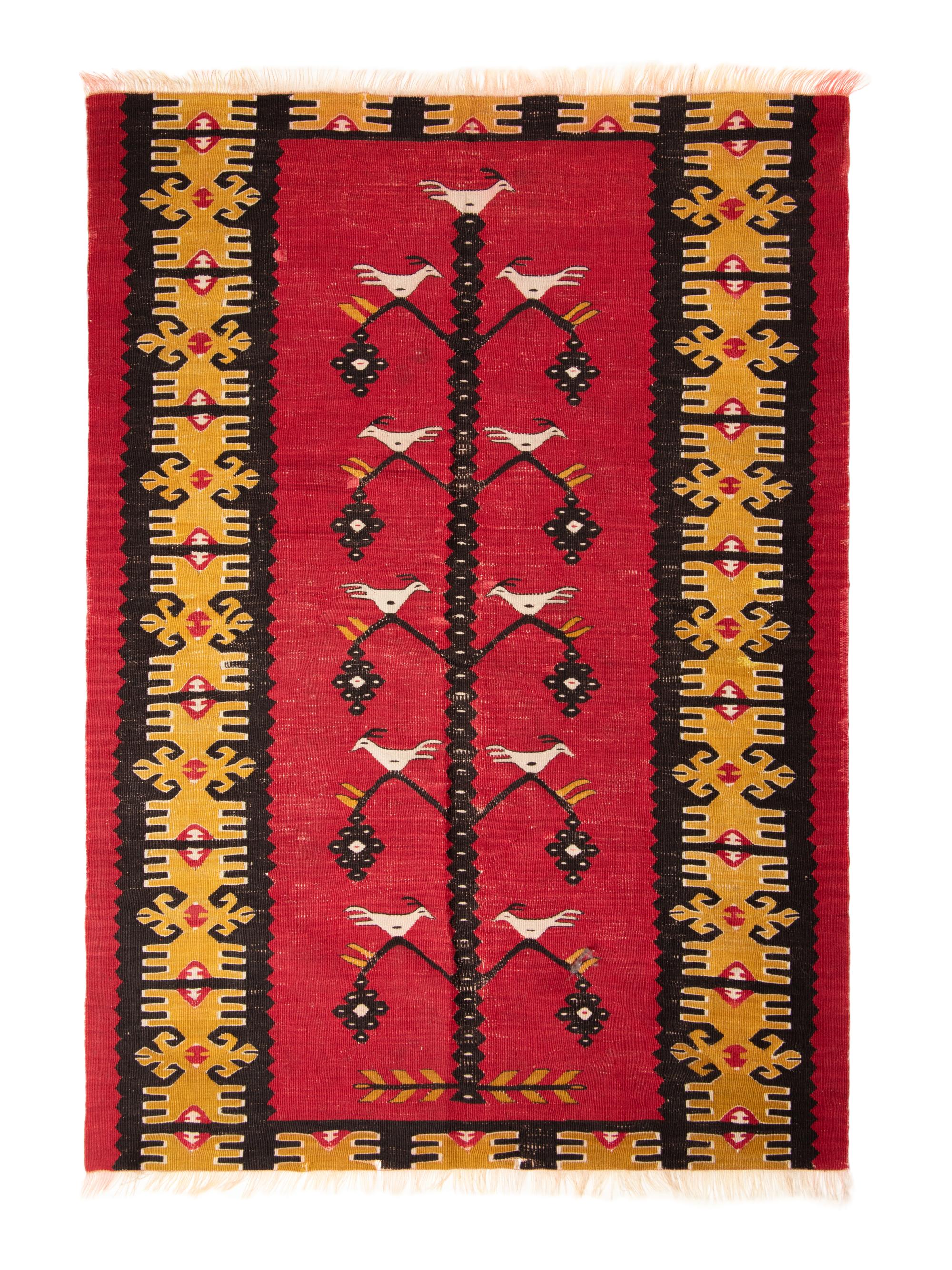 A Thracian Kilim Wool Rug