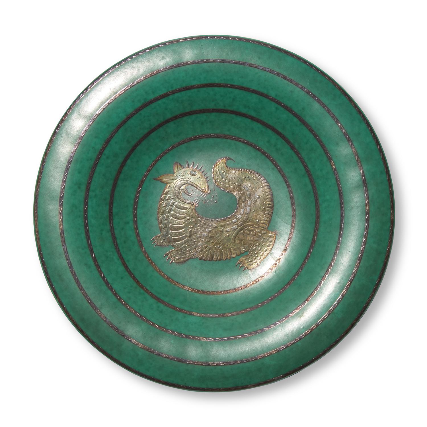 Gustavsberg Green Plate, c. 1940