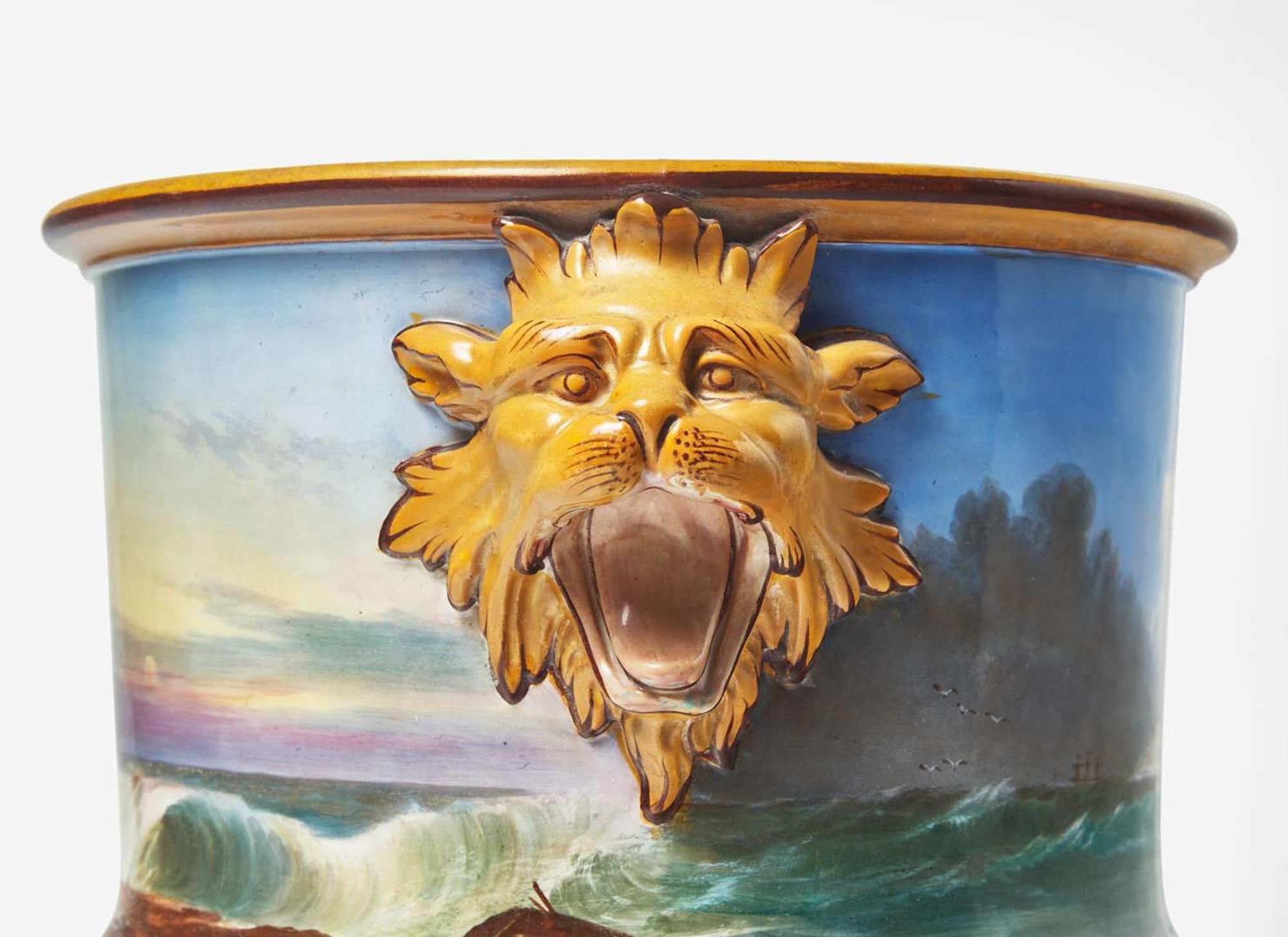 A Mintons Majolica Jardiniere, UK, 1866