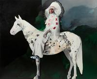 Indian on White Horse