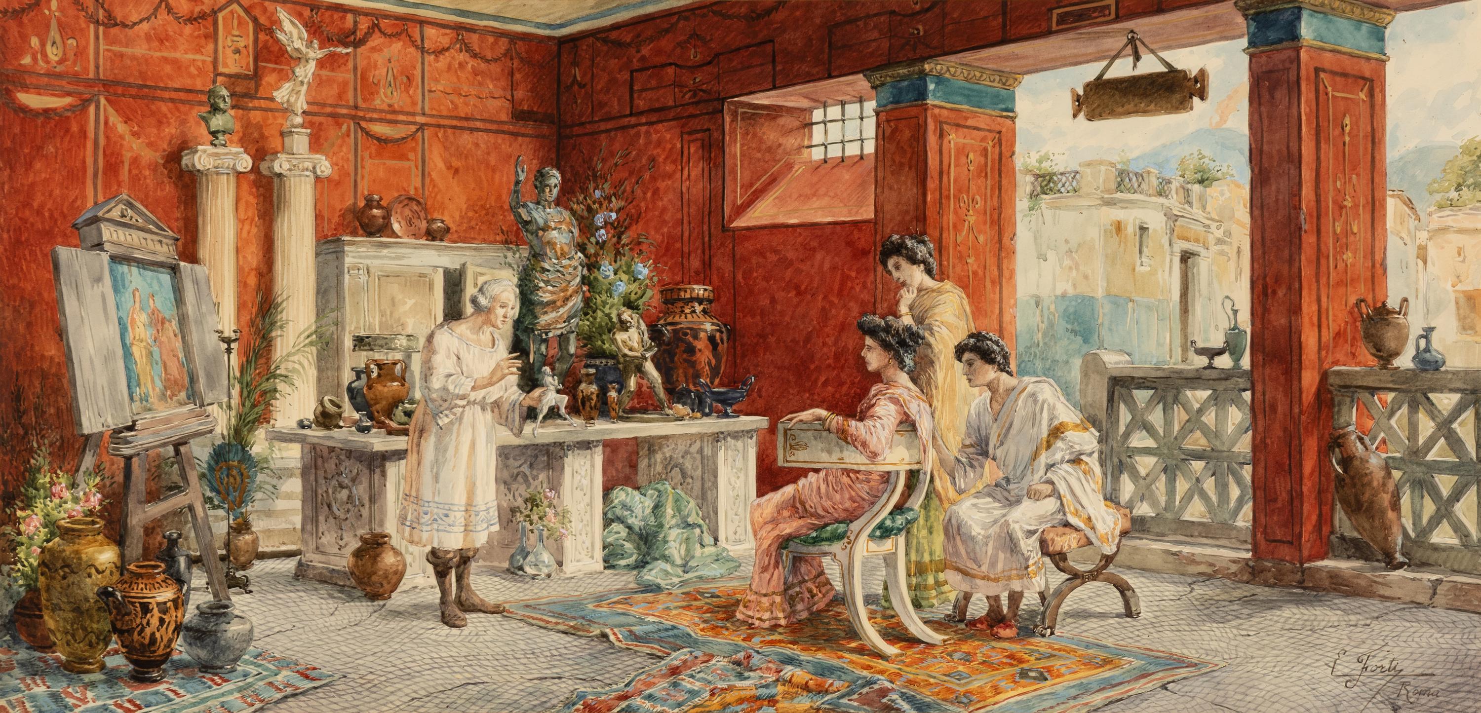 Ettore Forti (Italian, 1850-1940) — In the Art Store