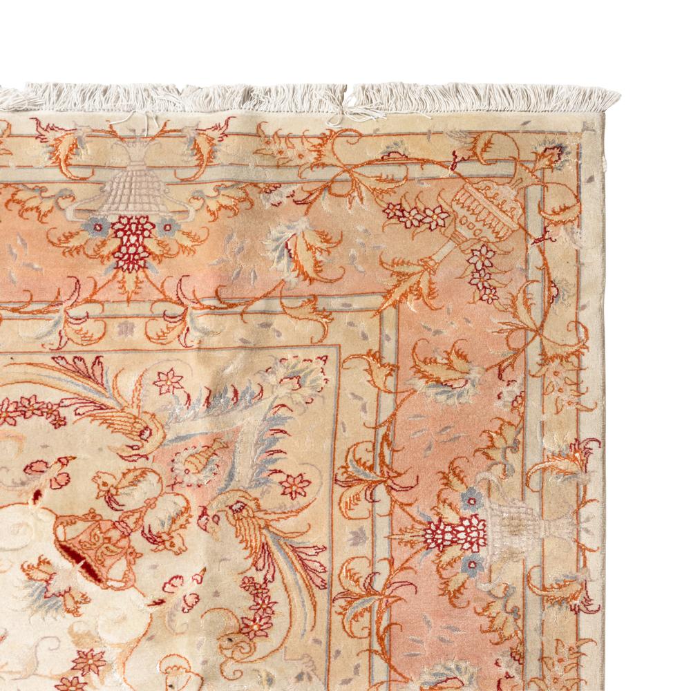 A Tabriz Silk Carpet
