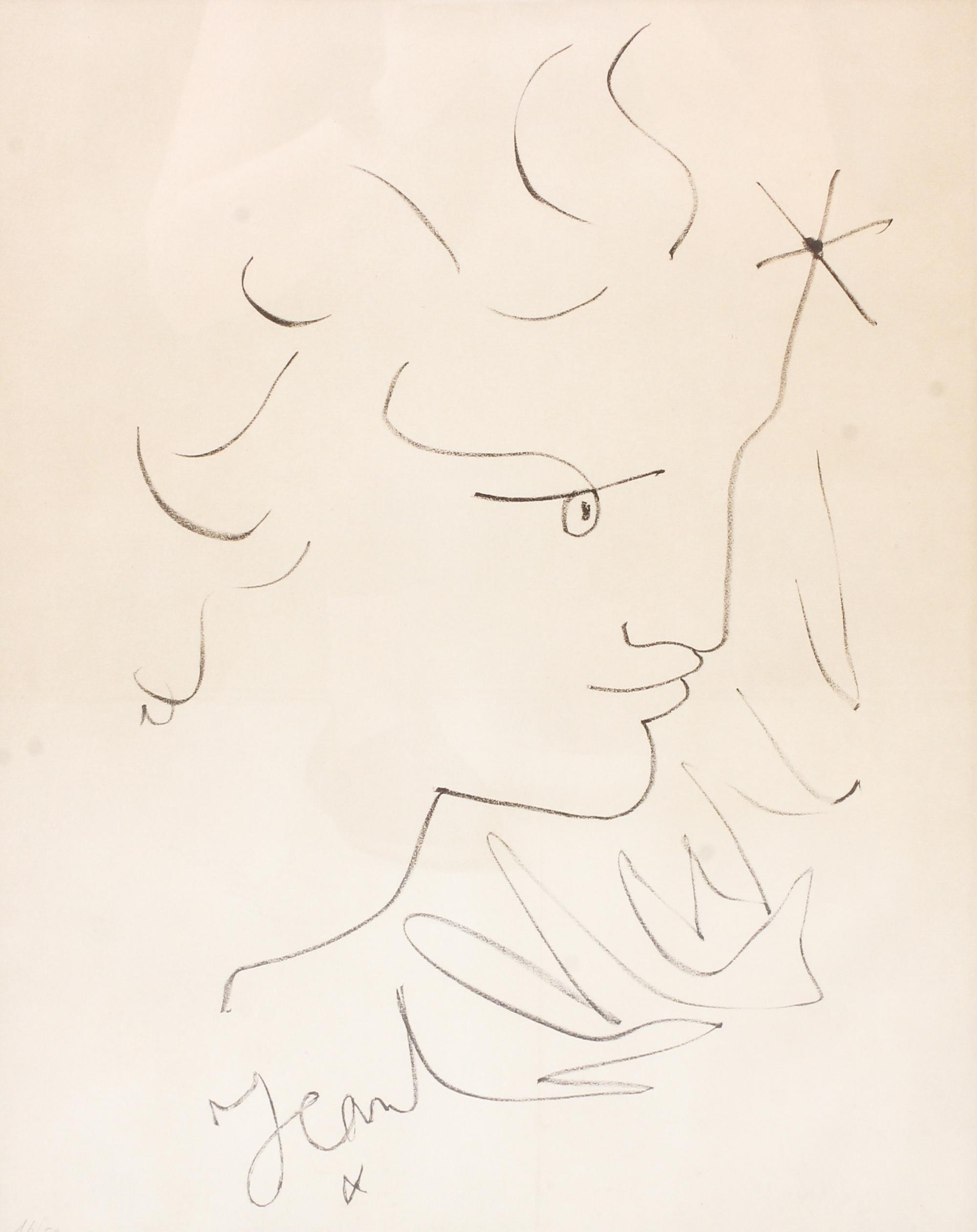 Jean Cocteau, (French, 1889-1963), Portrait