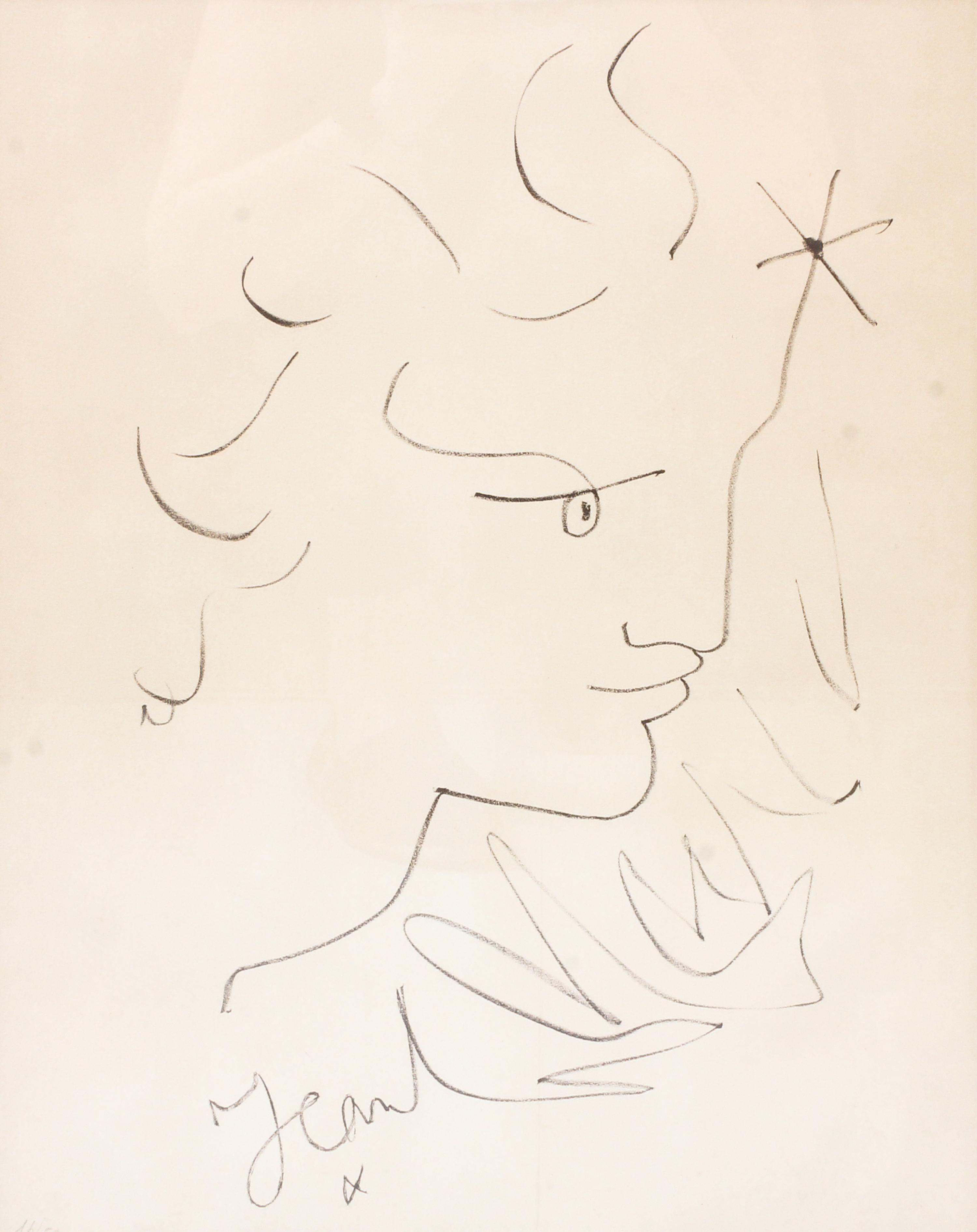 Jean Cocteau, (French, 1889-1963), Portrait