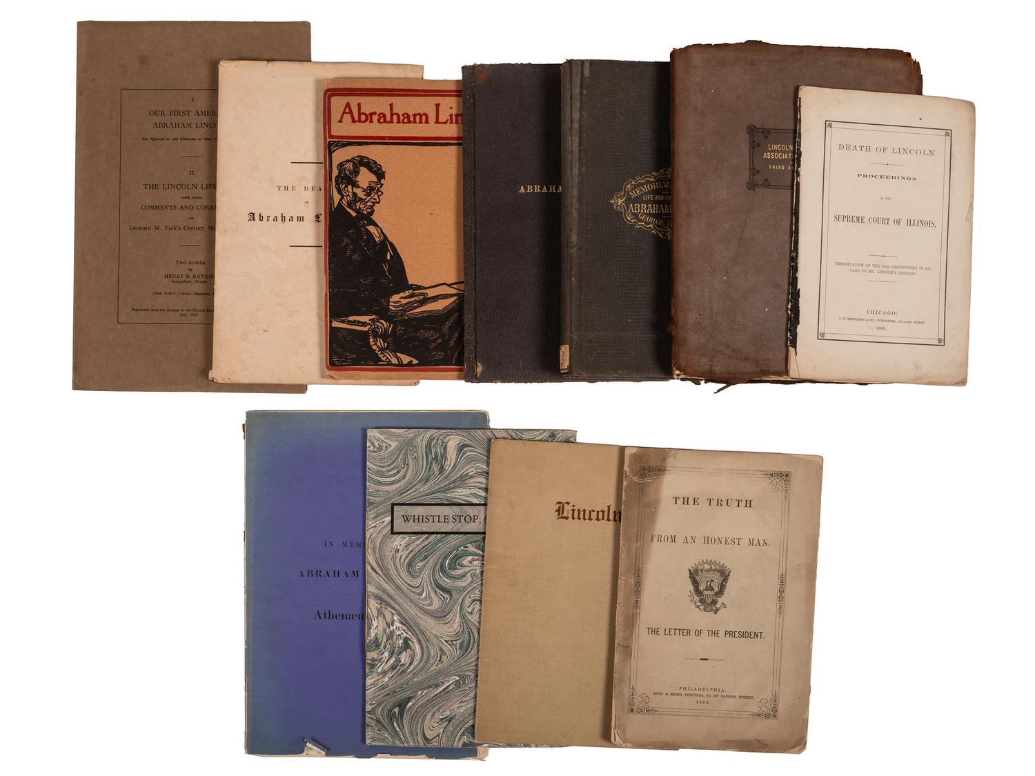 [LINCOLNIANA]. Archive of books, photographs, and ephemera collected by Herbert Wells Fay, custodian of the Lincoln Tomb in Springfield, IL.