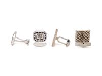 COLLECTION OF DIAMOND CUFFLINKS