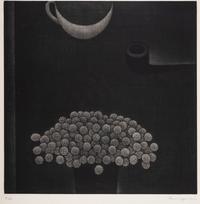 A group of four prints ( Fourteen Cherries; Clover Seeds; Pomegranate and Knife; Black Cherry)
