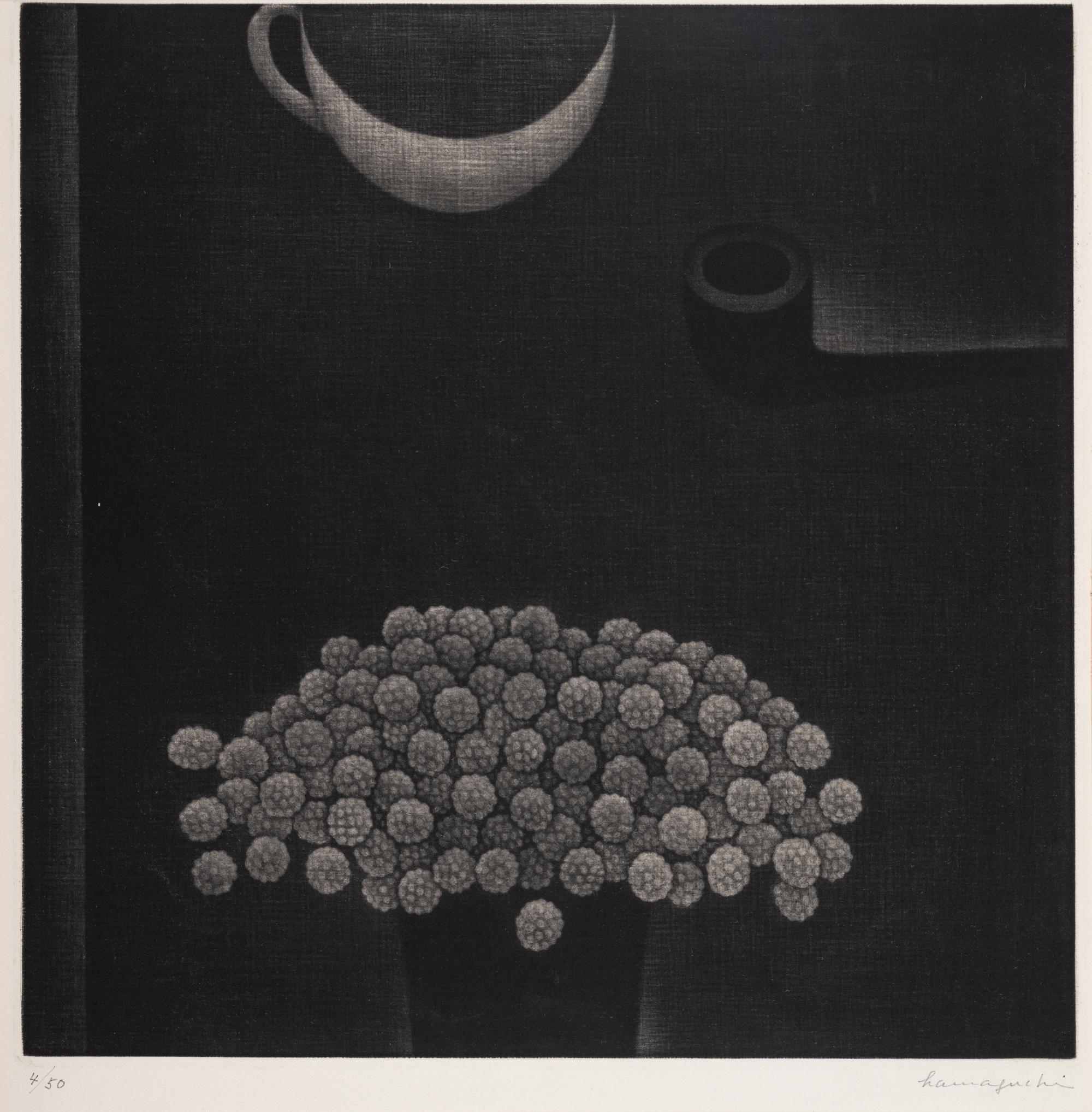 A group of four prints ( Fourteen Cherries; Clover Seeds; Pomegranate and Knife; Black Cherry)