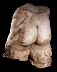 A Roman Marble Lower Torso of a Satyr