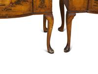 A Pair of Georgian Style Ochre Japanned Bedside Cabinets