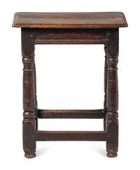 A William and Mary Oak Joint Stool