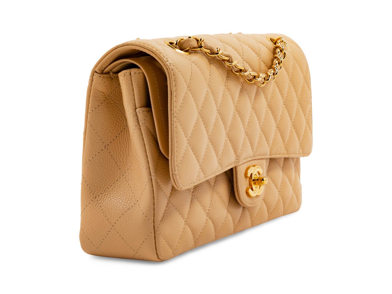 Chanel Beige Double Flap Bag, 2010-2011