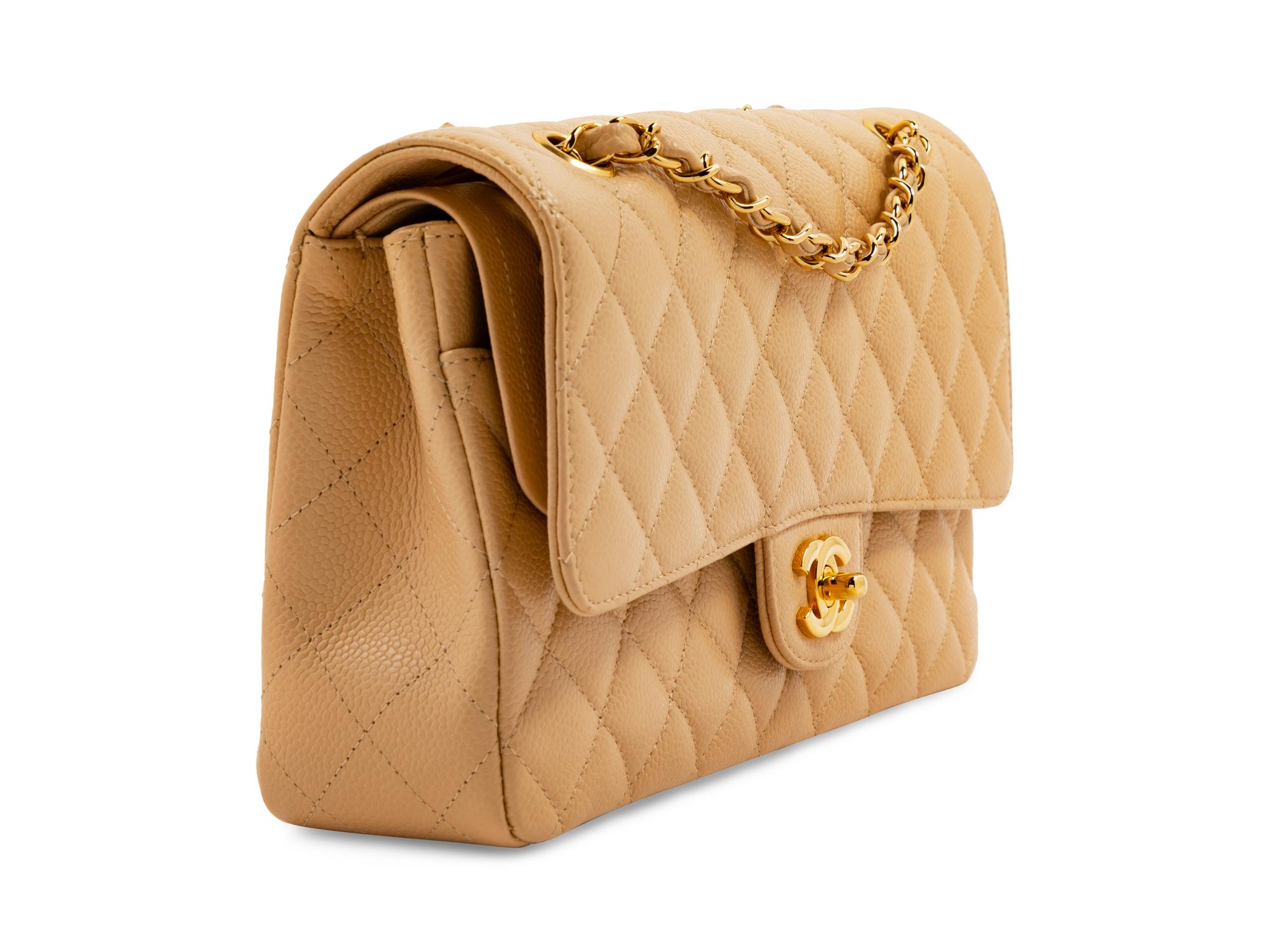 Chanel Beige Double Flap Bag, 2010-2011