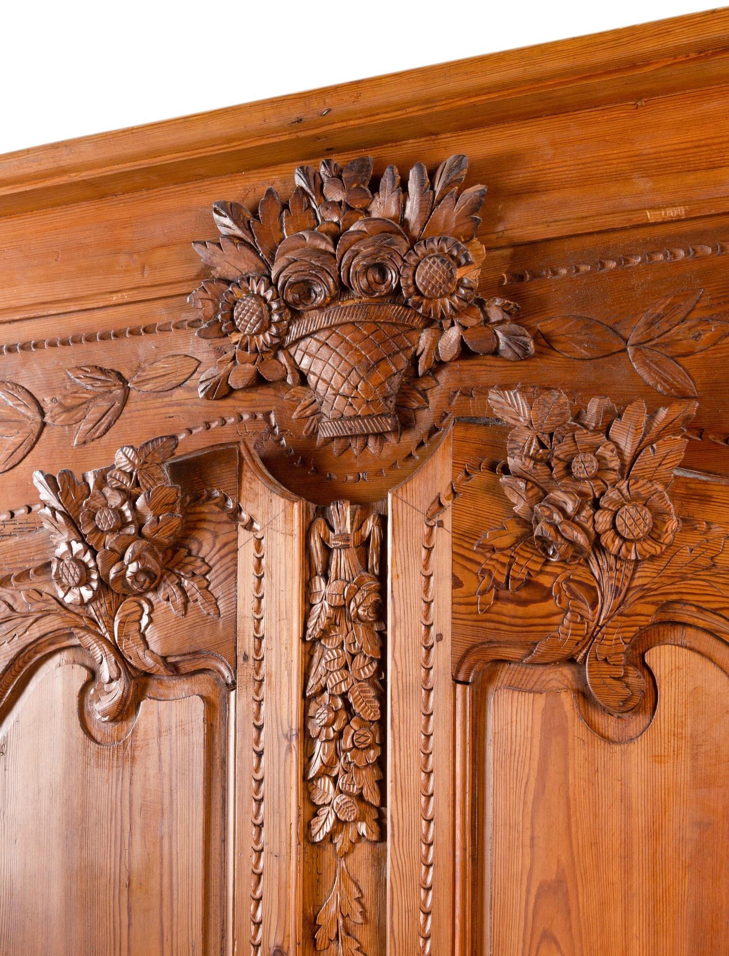 A Continental Pine Armoire