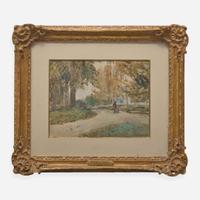 Childe Hassam (American, 1859–1935) New England Village Scene