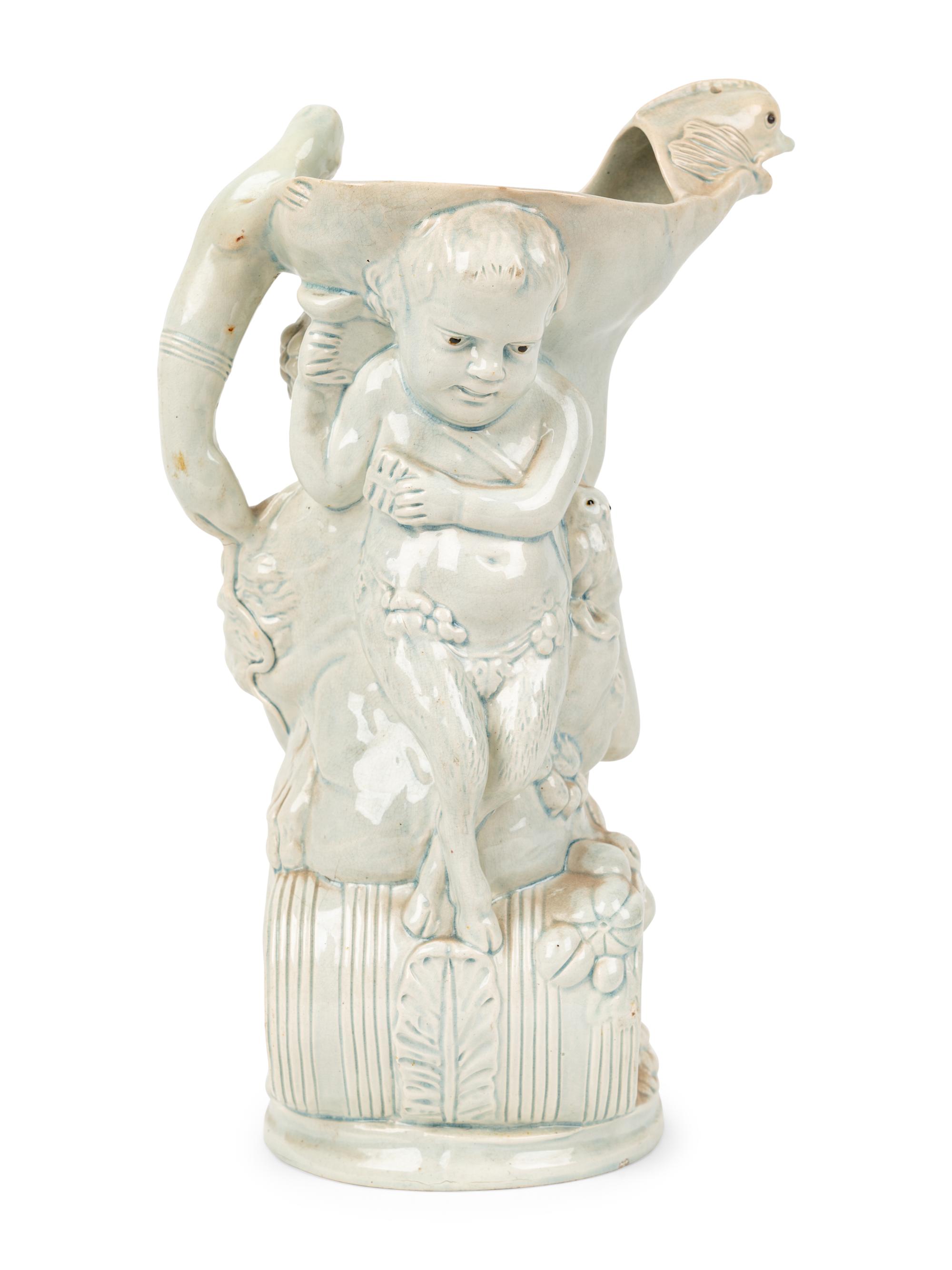 A Ralph Wood-Type "Bacchus and Pan" Jug