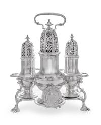 A George II Silver Cruet Set