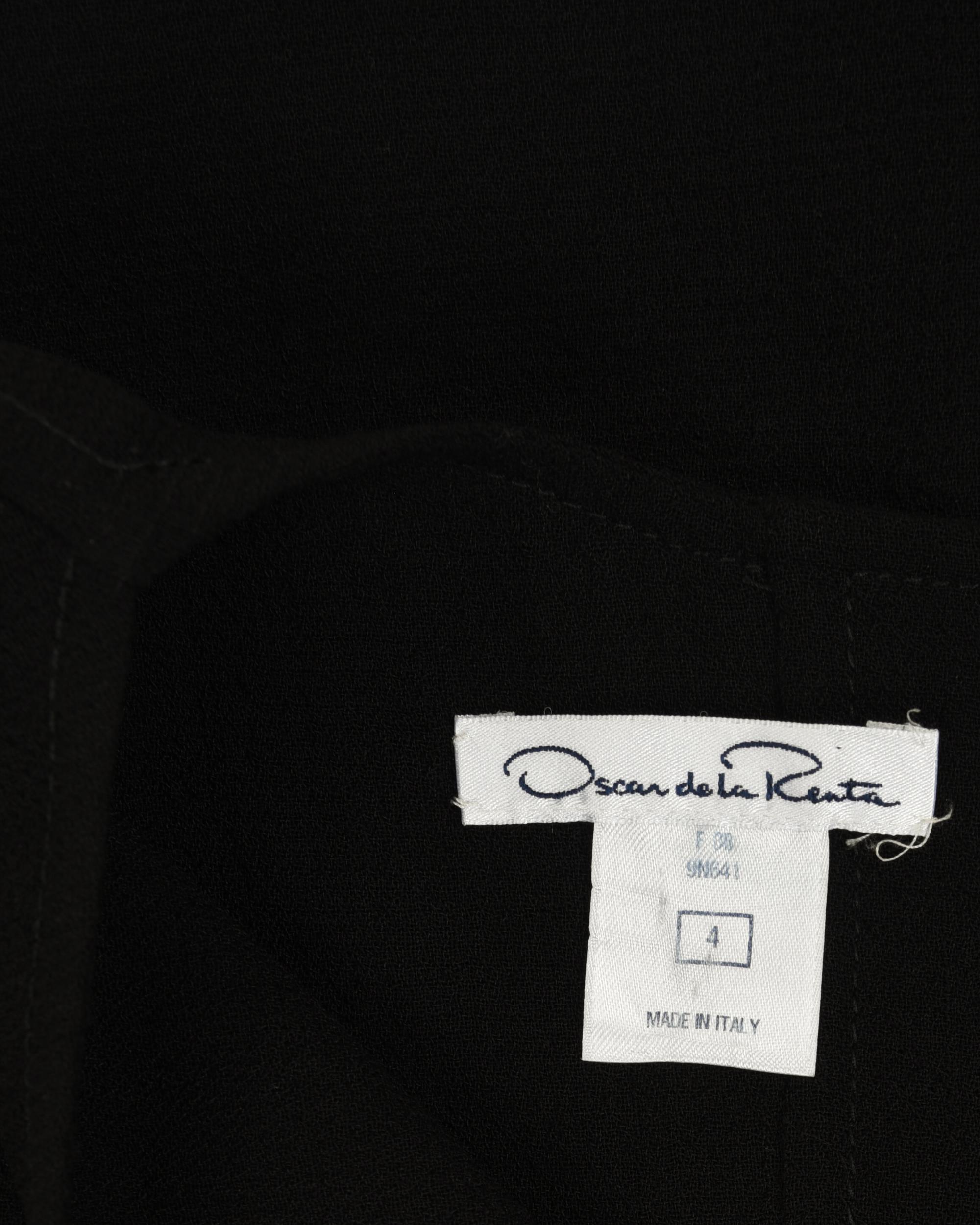Four Designer Dresses: Two Oscar de la Renta, One Balenciaga, and One Christian Dior, 2000s