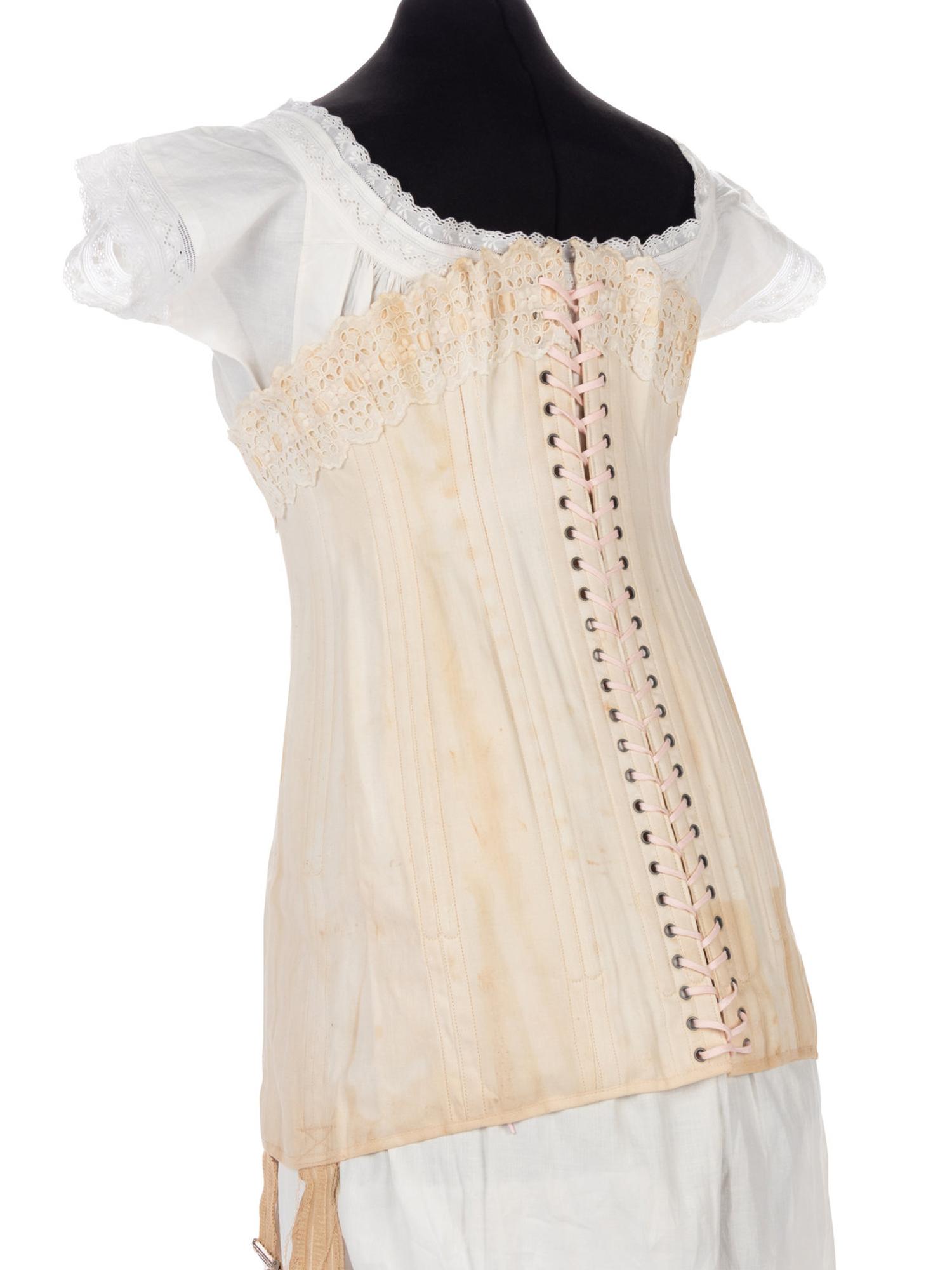 Two Long-Line Corsets, 1900-1910