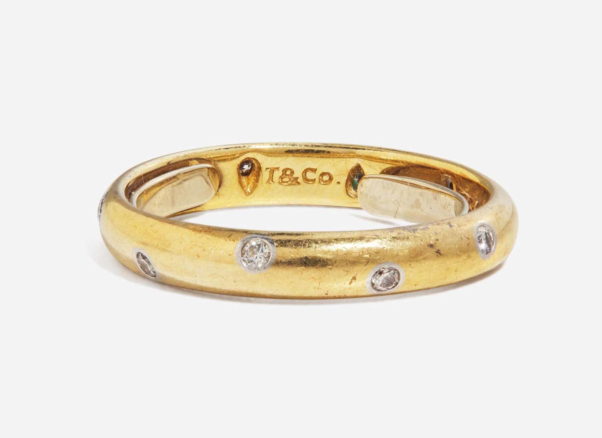 An 18K Yellow Gold and Diamond Band by Tiffany & Co.