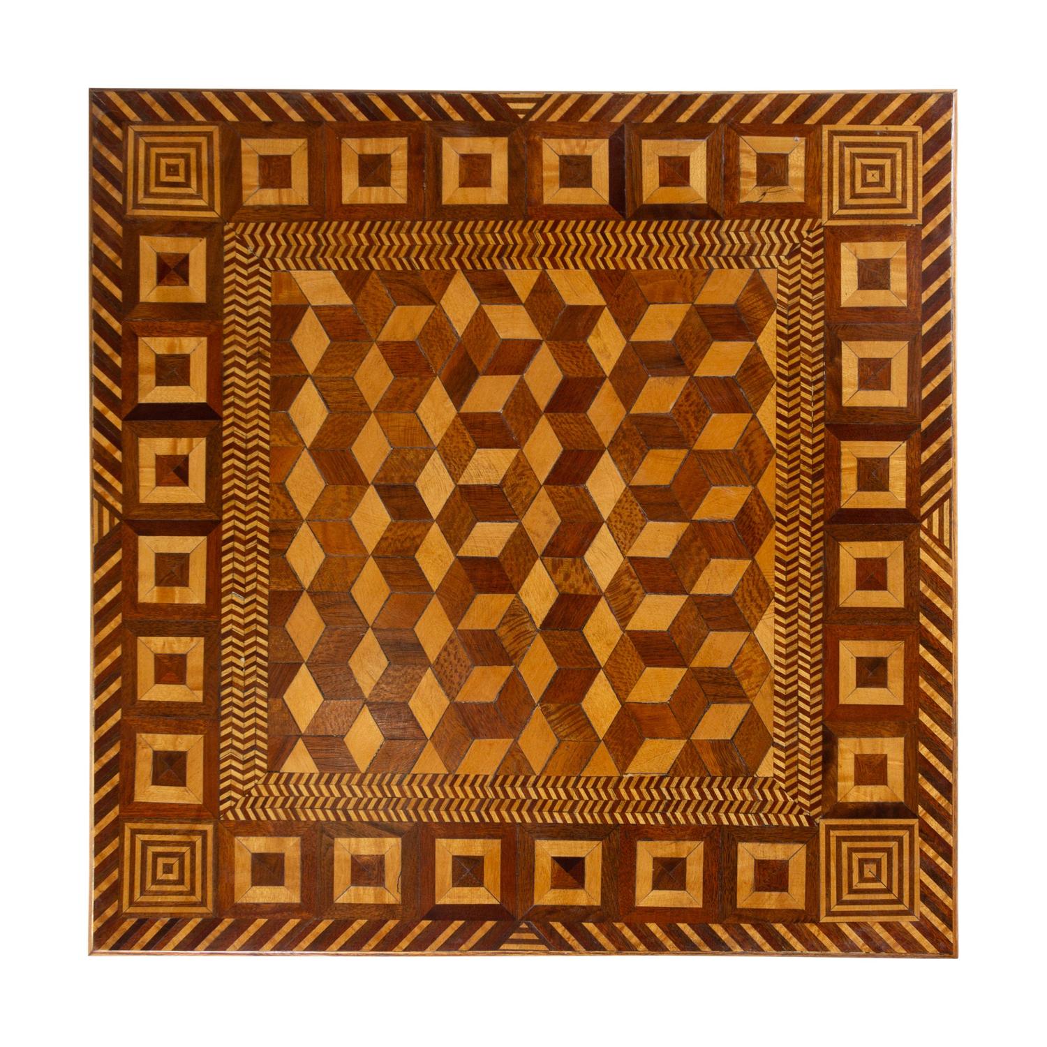 A Continental Parquetry Occasional Table
