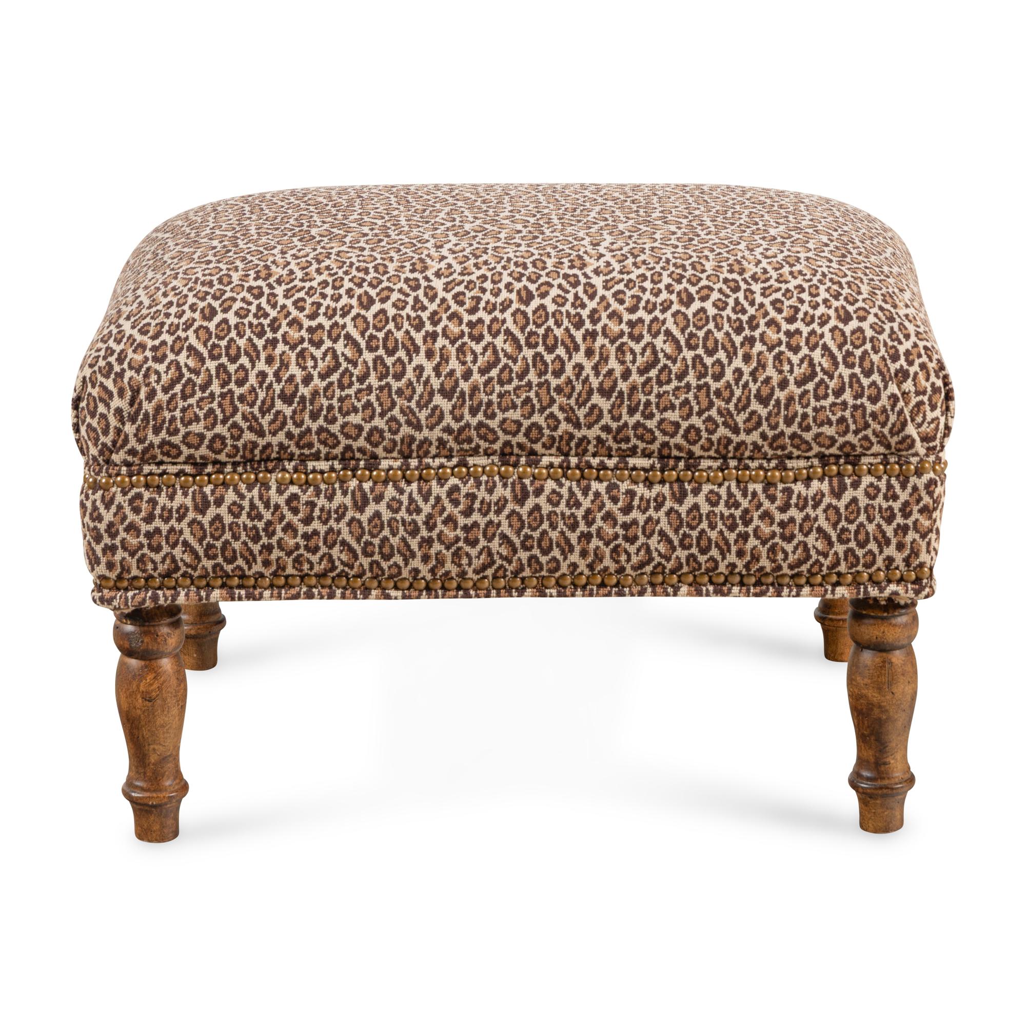 A Custom Upholstered Foot Stool