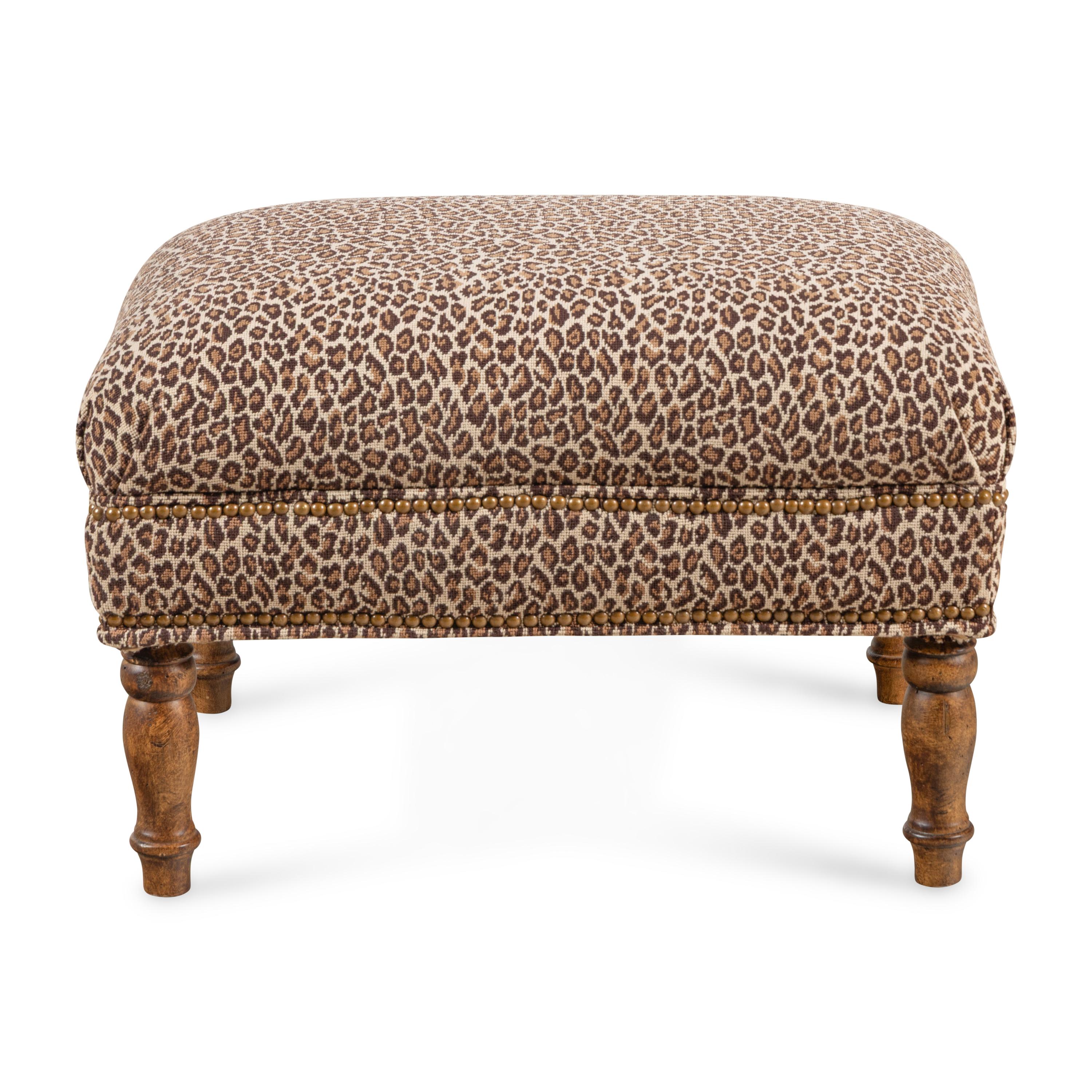 A Custom Upholstered Foot Stool