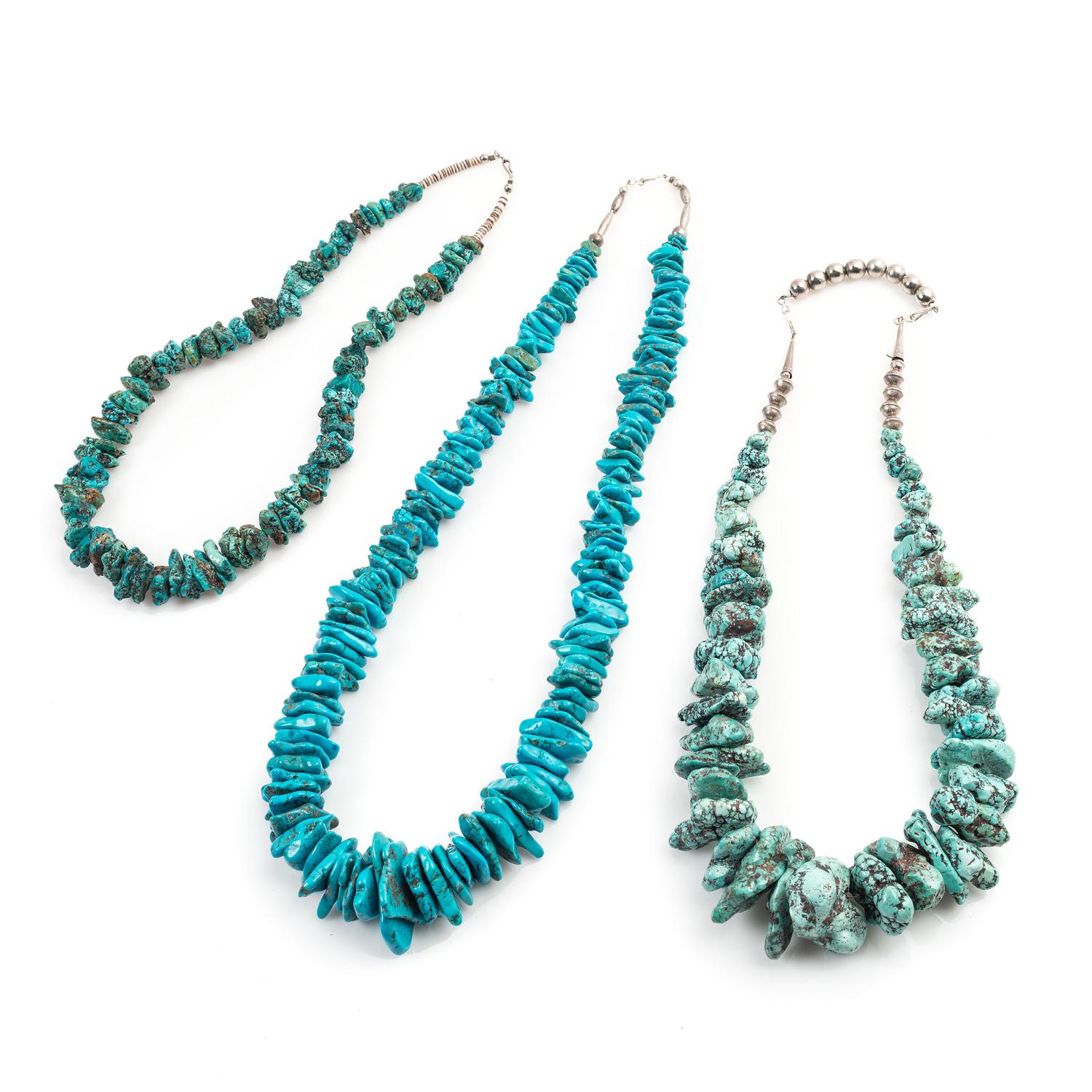 Southwestern-Style Turquoise Nugget Necklaces