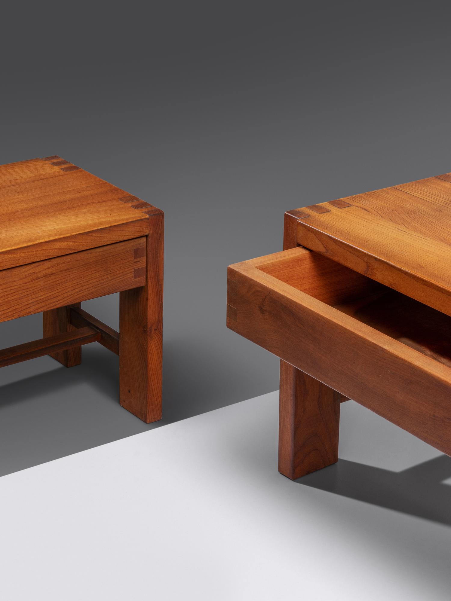 Pair of Nightstands, model T07, c. 1974