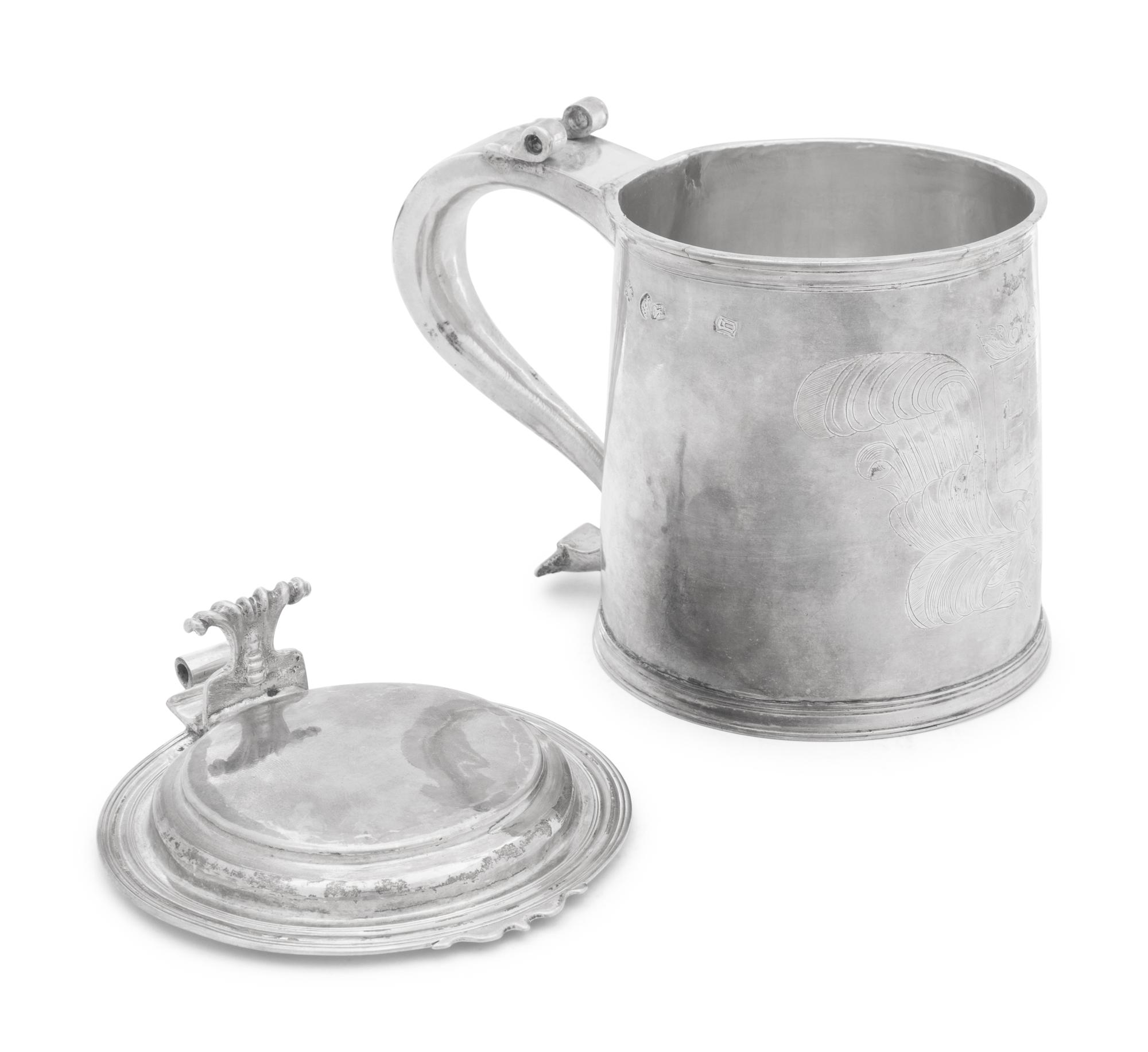An English Silver Tankard