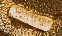 A Gianni Versace Yellow Medallion and Greco Link Belt, 29"- 34" x 1.25"; Medallions: 2.25" x 2.25".