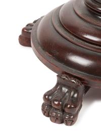 A Carved Mahogany Pedestal