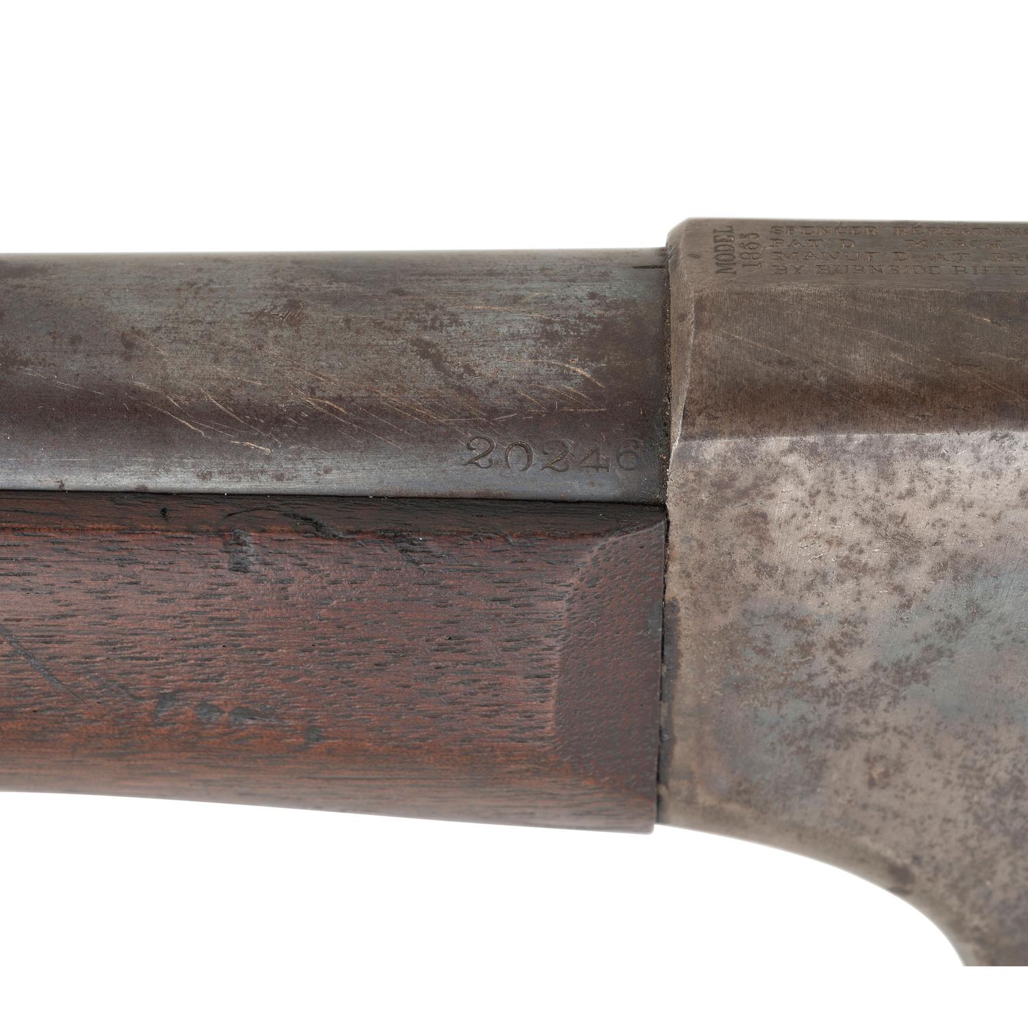 Springfield Model 1871 Spencer Rifle, Carbine Arsenal Altered to Rifle