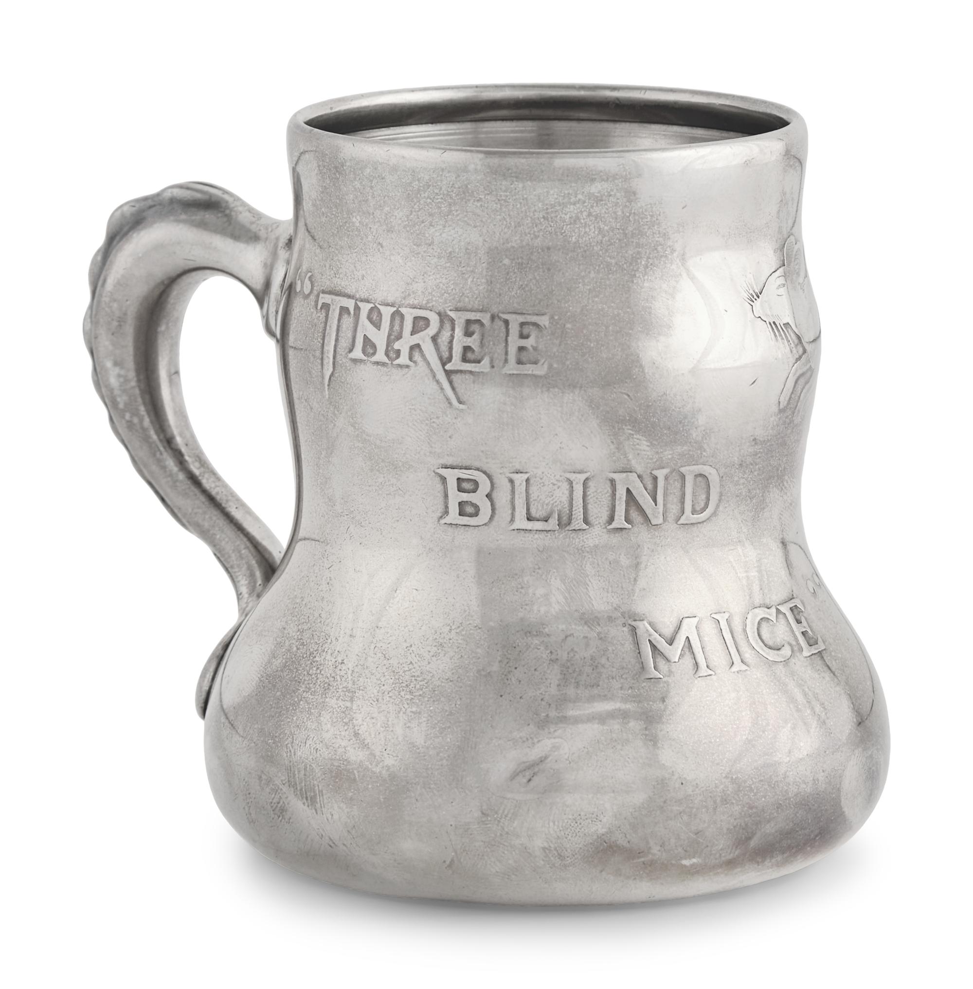 An Aesthetic Movement Sterling Silver Child's "Three Blind Mice" Mug, Tiffany & Co., New York, NY, Circa 1880