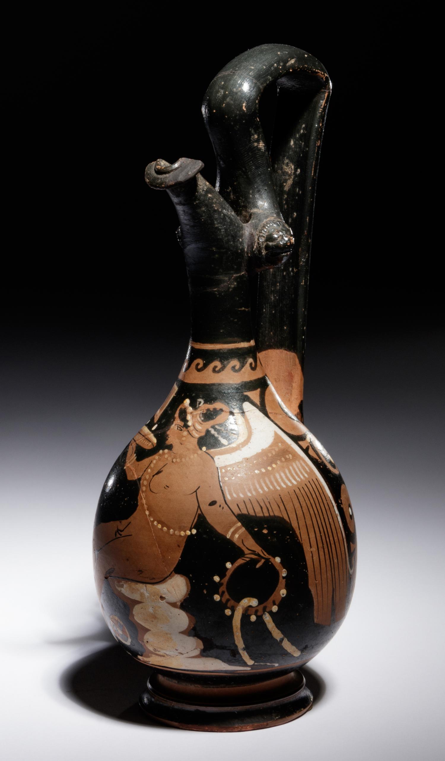 An Apulian Red-Figured Prochous with Eros