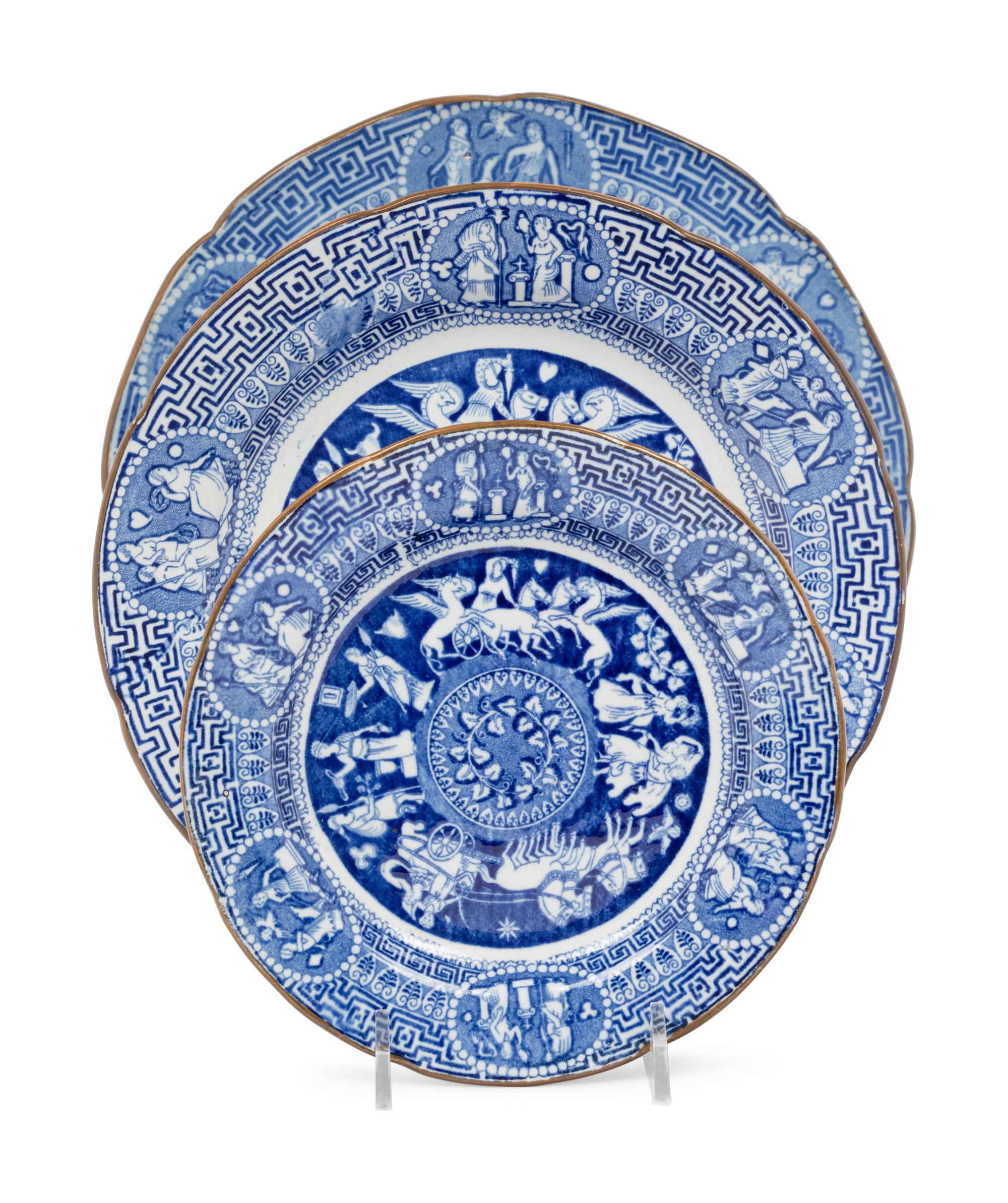 An English Etruscan Transferware Dinner Service