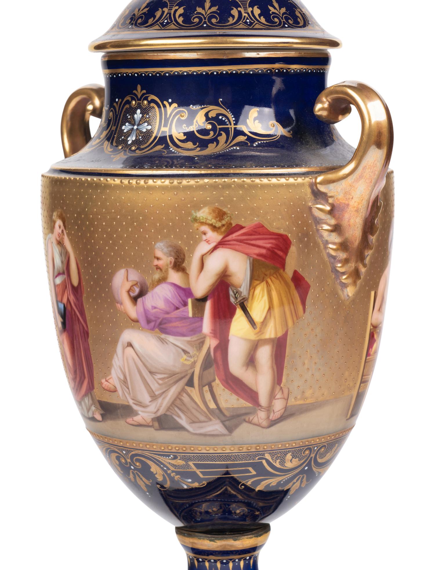 A Vienna Porcelain Urn