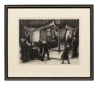 A group of four prints ( Call to Repentance; It is Wonderful; The Corner; Third Street Cafe )