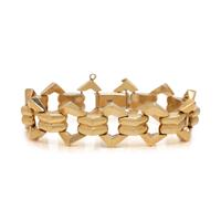 RETRO, YELLOW GOLD BRACELET
