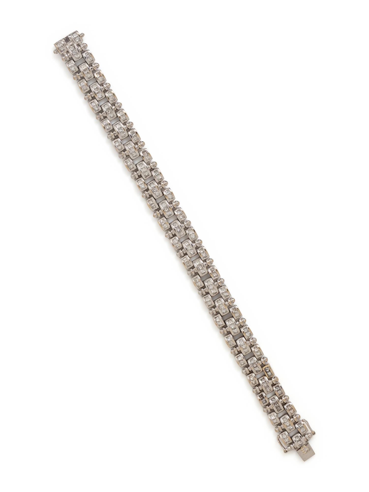 WHITE GOLD AND DIAMOND BRACELET