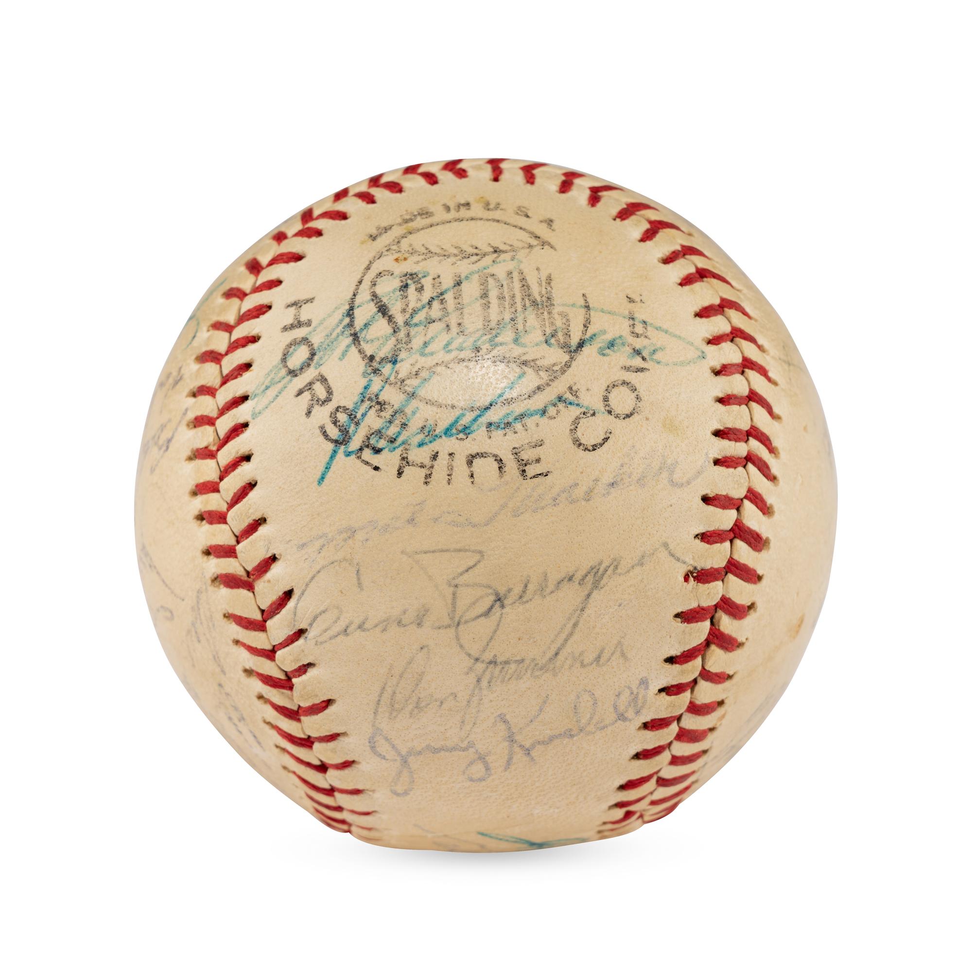 A 1961 Chicago Cubs Team Signed Autograph Baseball