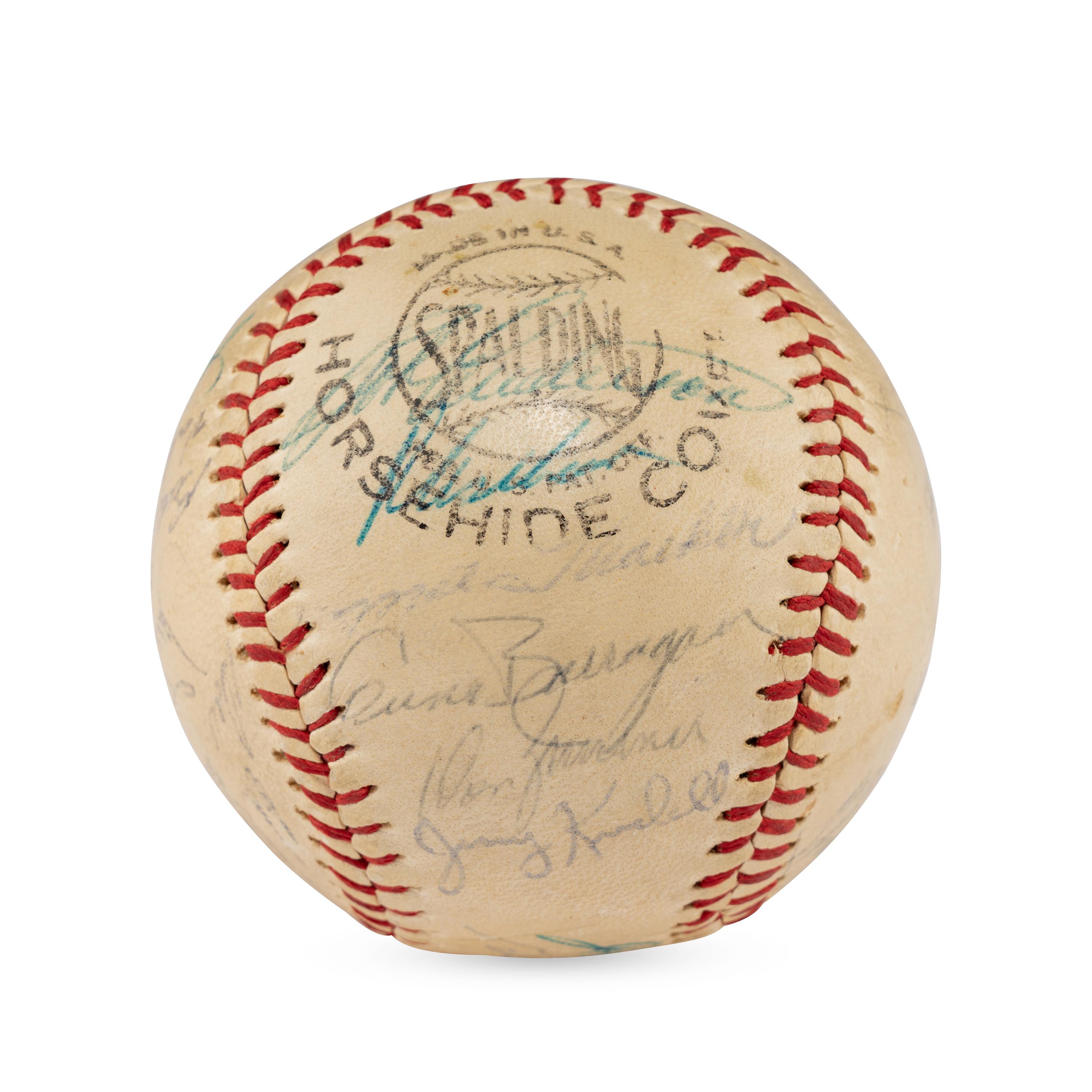 A 1961 Chicago Cubs Team Signed Autograph Baseball