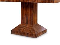 A French Art Deco Calamander Veneered Dining Table