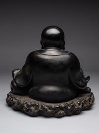 A Black Lacquered 'Jiazhu' Figure of Budai Buddha