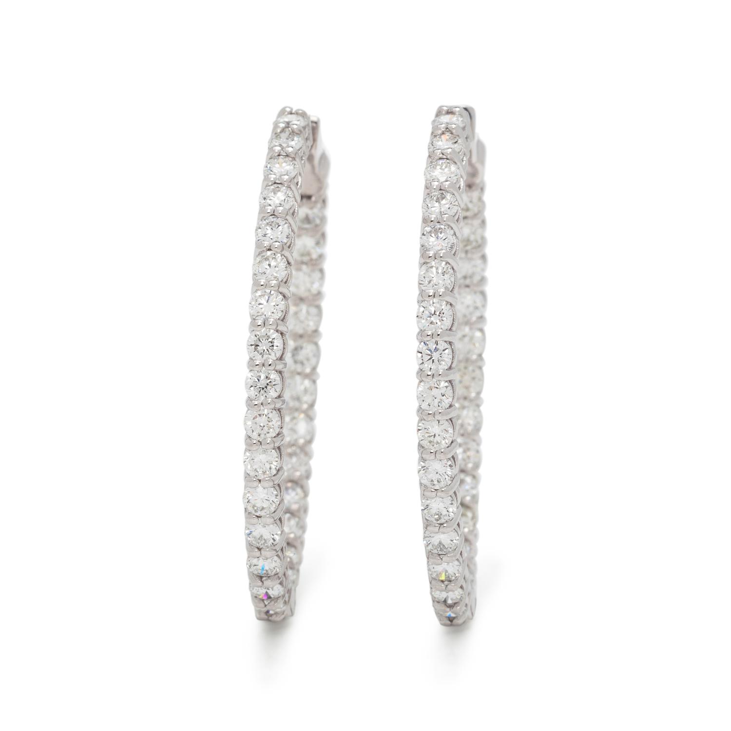 DIAMOND HOOP EARRINGS