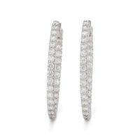DIAMOND HOOP EARRINGS